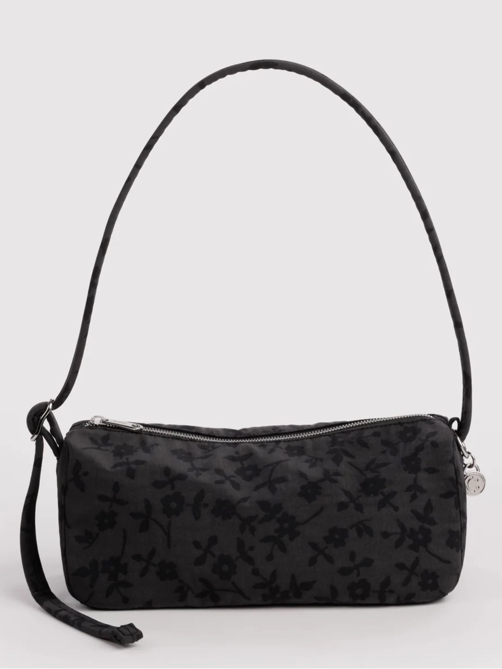 Baggu Nylon Loaf Bag in Charcoal Ditsy Floral NWT